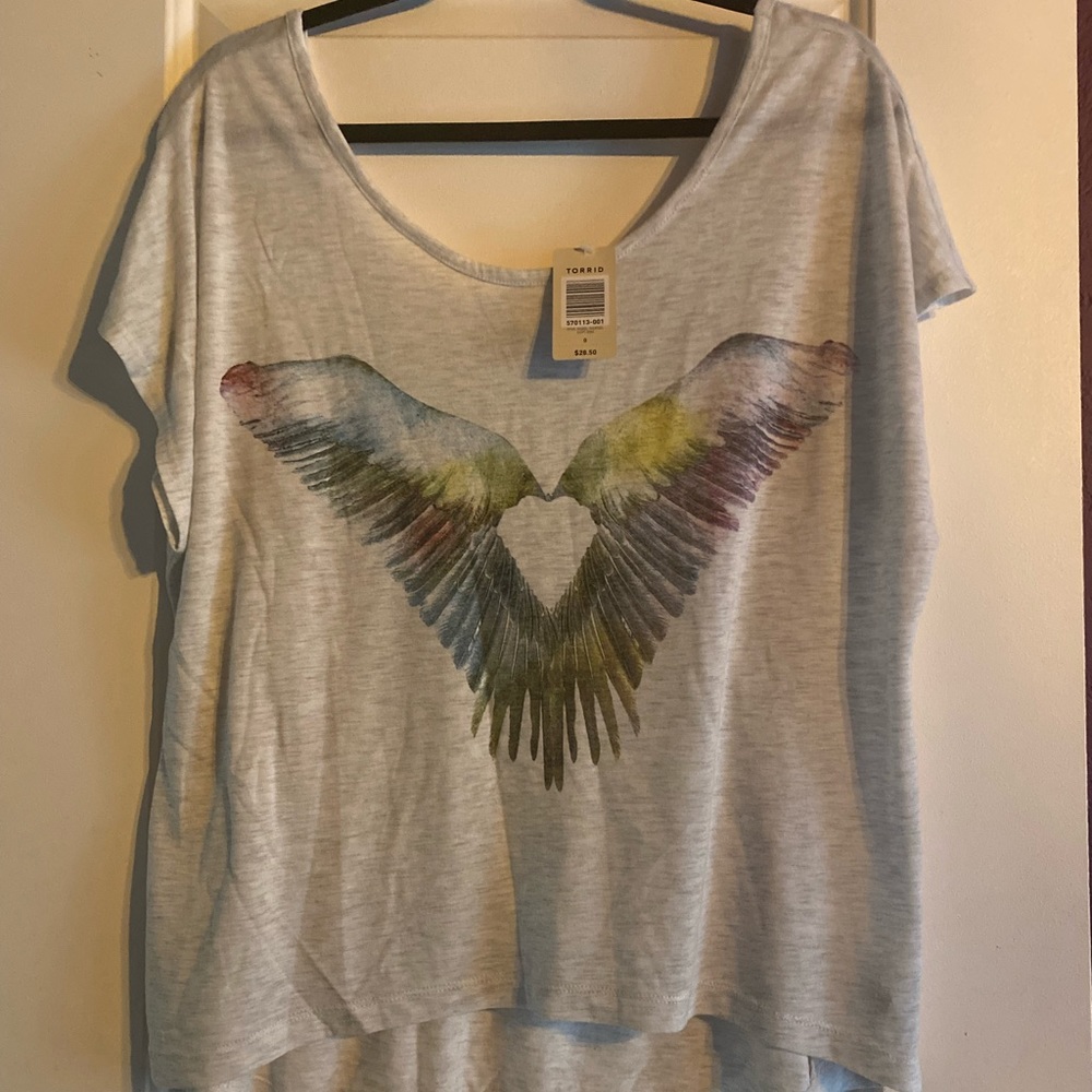 Torrid hi low Angel wing top 0x 2x sizes available